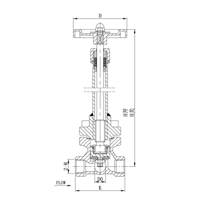 CRYOGENIC GLOBE VALVE DJ-10/15/20/25/40(NPT)2