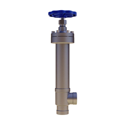 CRYOGENIC GLOBE VALVE VACUUM JACKETED DZJ-40J
